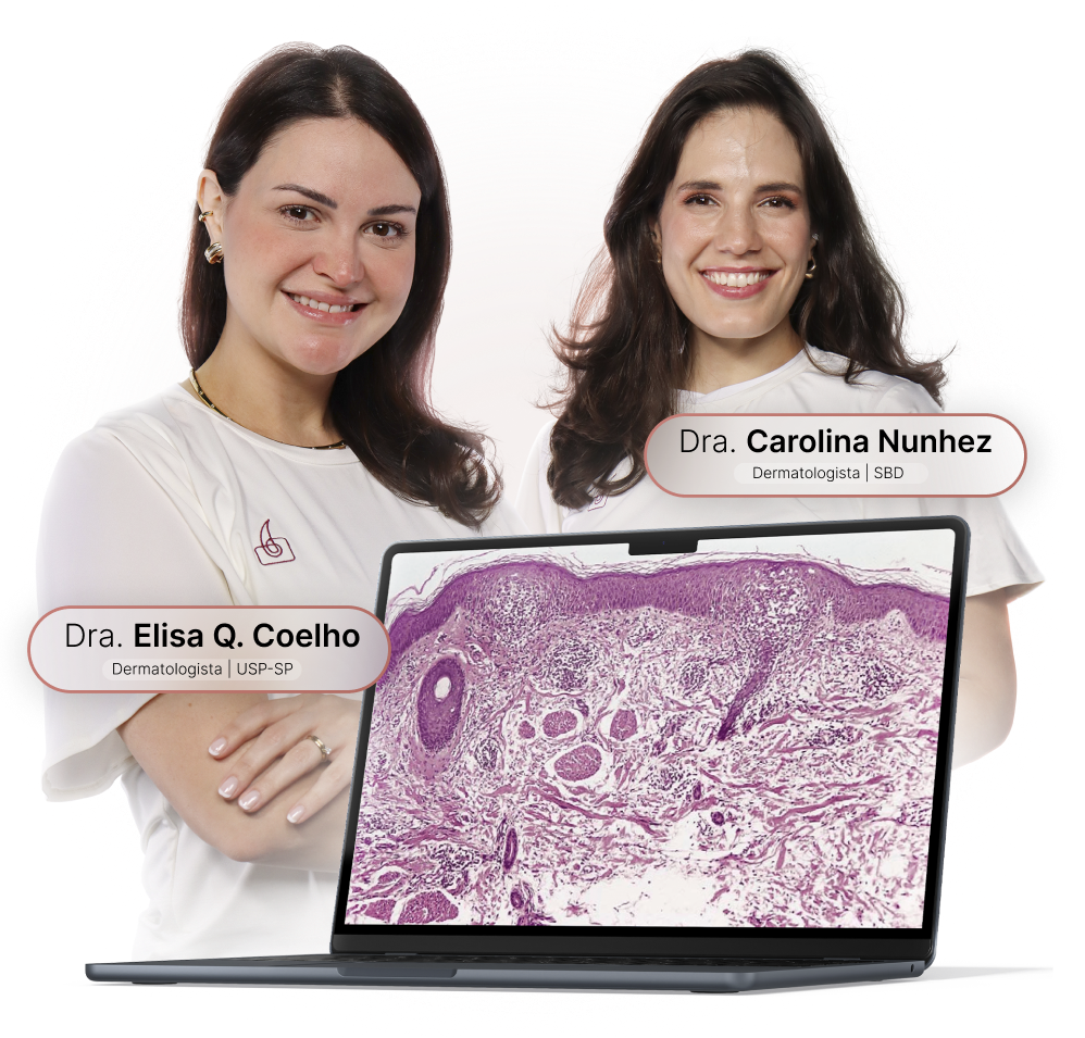 Médica analisando conteúdos do preparatório semi extensivo